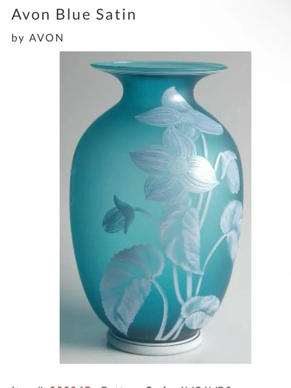 Vintage 1984 Fenton Gallery Originals Azure Blue Satin Glass Vase Cincinnati Art